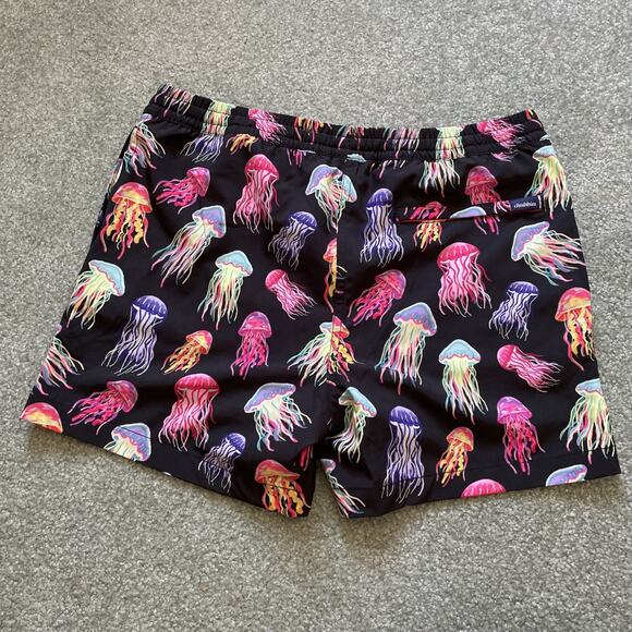 Chubbies Classic Lined Shorter Swim Trunk Jellyfish Print Boys Youth L 14 16 - Picture 7 of 14